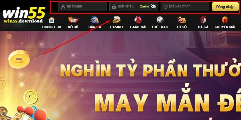 Cách đăng nhập Win55 nhanh chóng trong 1 phút