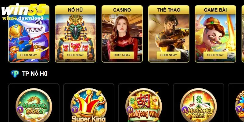 Giới thiệu Win55 về danh mục cá cược nổi bật