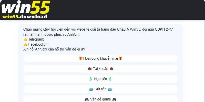 Những lý do mà bạn cần liên hệ Win55
