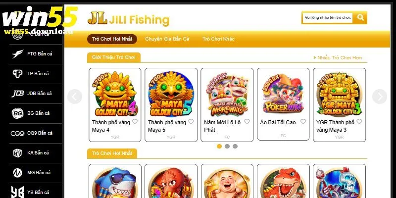 TOP game bắn cá thú vị tại nhà cái Win55 